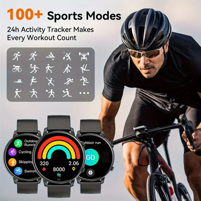 2025 Smart Watch For Men/Women Waterproof Smartwatch Bluetooth iPhone Samsung AU