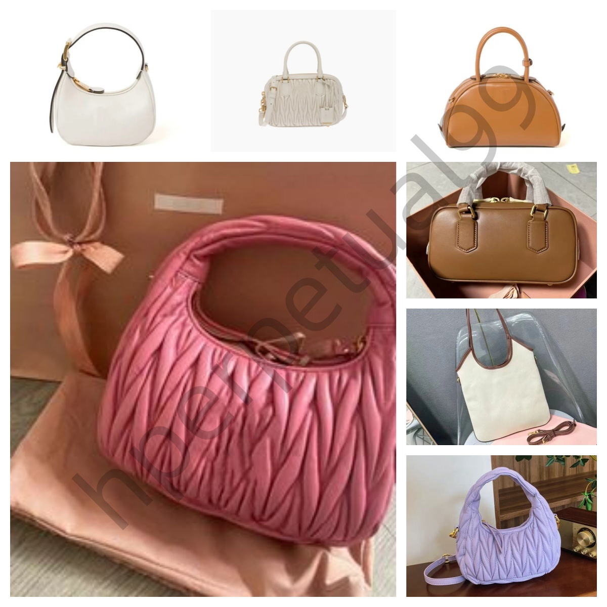 Designer Bag Wander Shoulder Matelasse Bowg Tote Leather S Top Handle Mini Cross Body Clutch Handbag Pochette Half Moon Bags