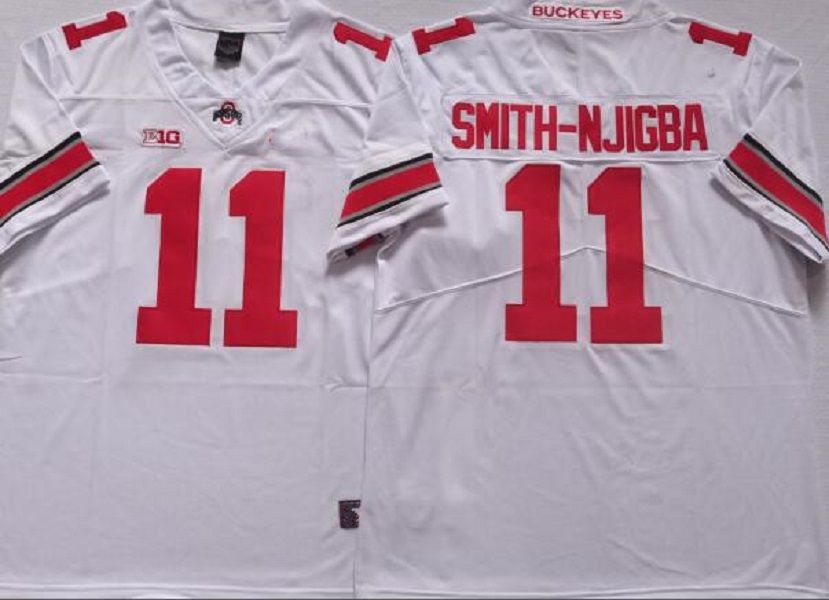 Custom S 4XL Njigba Stroud Fields George Olave Henderson Downs Smith Elliott Harrison Jr Bosa McCord Egbuka Football Jersey - view 5