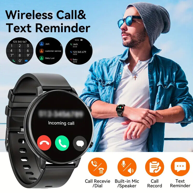 2025 Smart Watch For Men/Women Waterproof Smartwatch Bluetooth iPhone Samsung AU