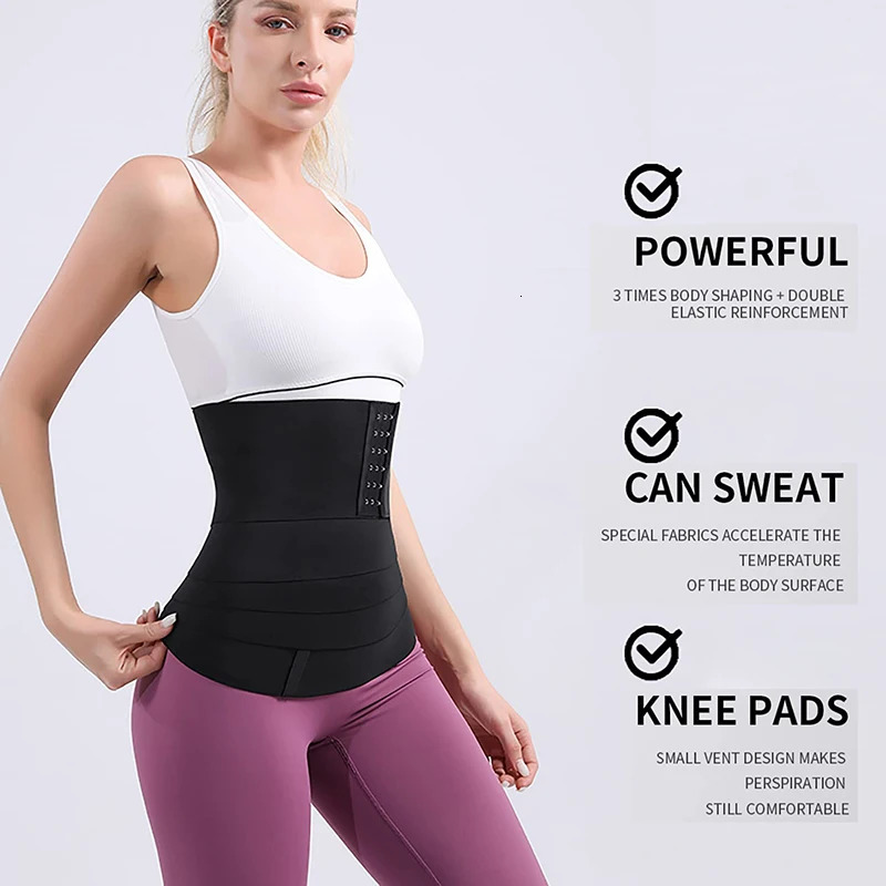 Buckle Snatched Waist Trainer Bandage Wrap Tummy Control Shapewear Corset Body Shaper Abdomen Reducing Compression Belt 241121