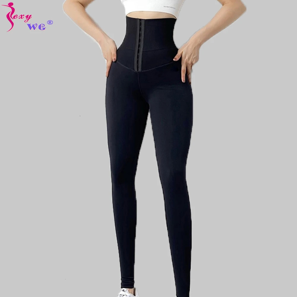 SEXYWG Women Shapewear Leggings High Waist Tummy Control Body Shaper 241121