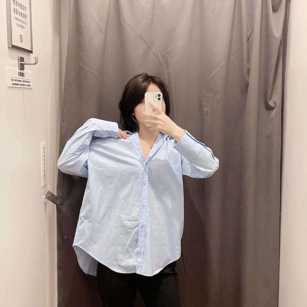 Autumn Product Women's European and American Style Street Fashion Urban Leisure Multi color Pop Shirt w025 8142 2024 Versatile New Trendy Clothin