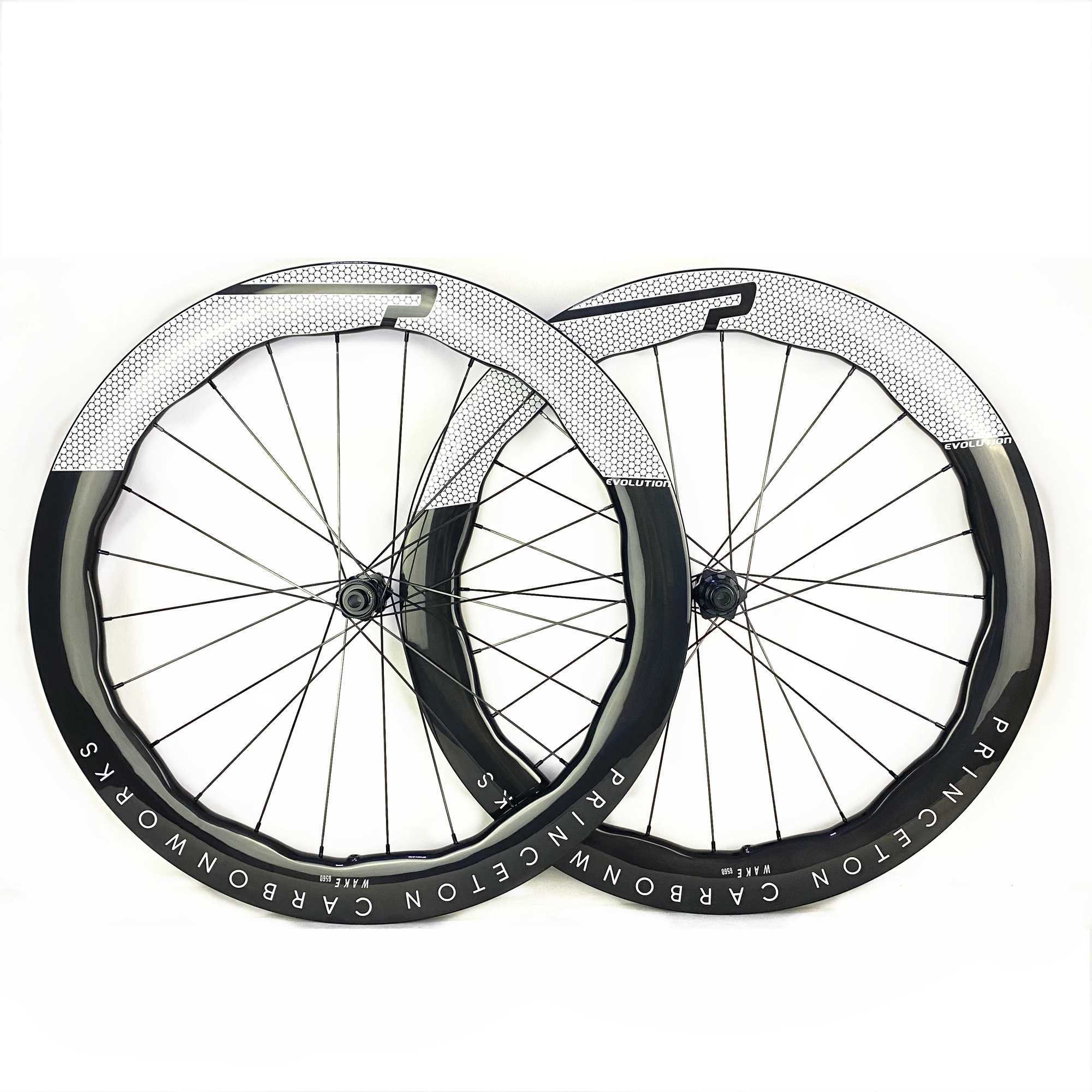 Bike Wheels 700C Road Bicycle Bike Disc Brake Wheel Set Carbon Fiber New Princeton PEAK 6560 Width 28mm Clincher/Tubeless/Tublar S241223
