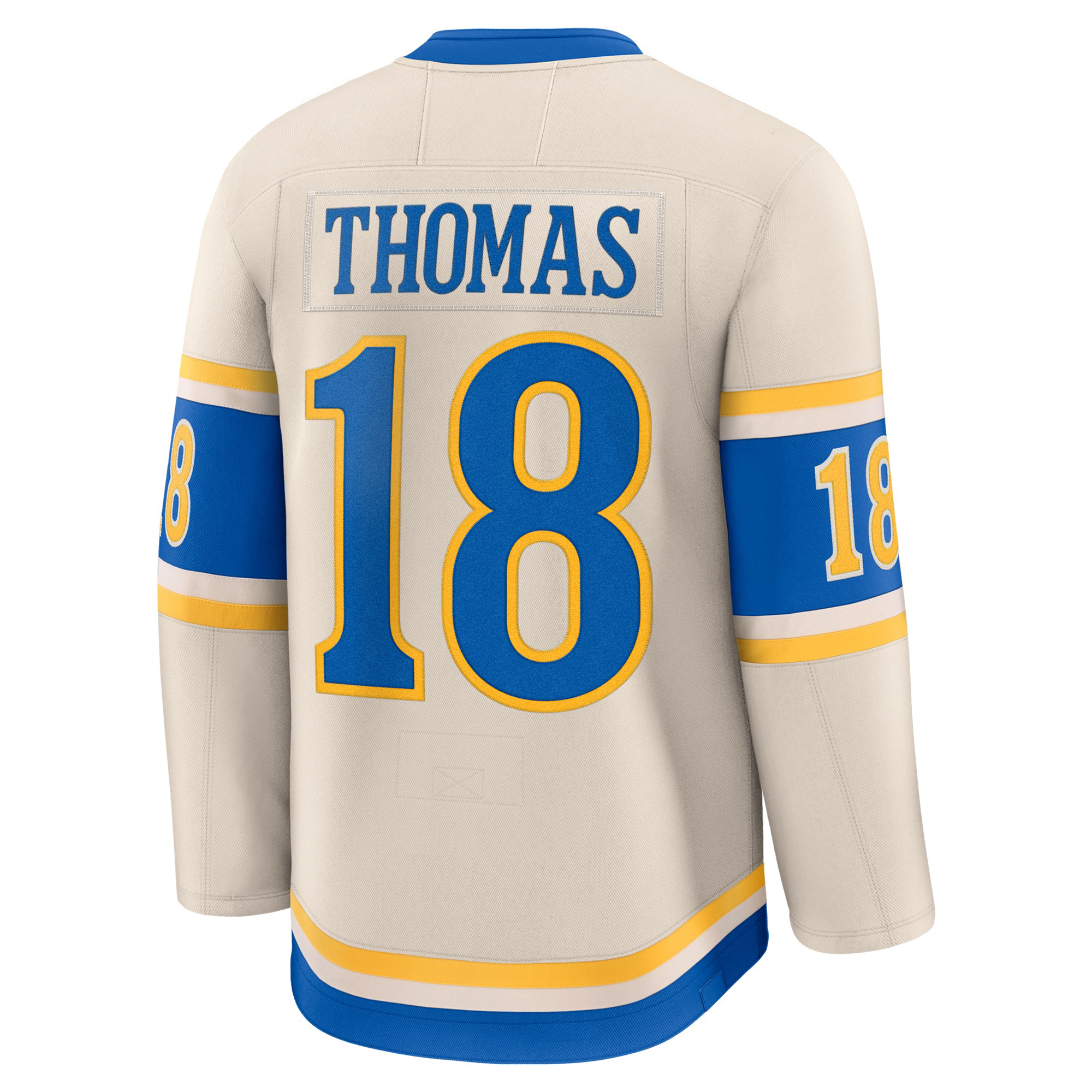18 Robert Thomas stl hockey blues jersey Kyrou Pavel Buchnevich Binnington Brayden Schenn Dylans Holloway Jake Neighbours Brett Hull Wayne Gretzky jer