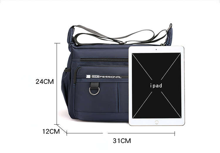 Large Capacity Shoulder Waterproof Wear Backpack Multi-Pocket Business Casual Men's Crossbody Bag