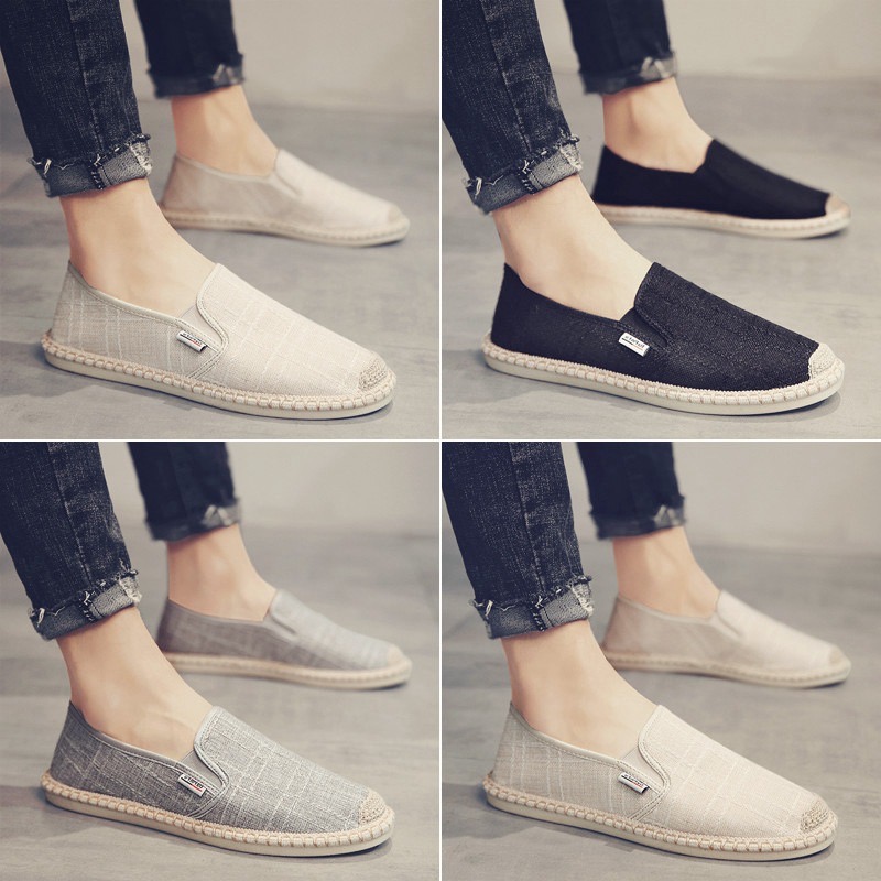 Loafers Male Espadrilles For Summer Breathable Canvas Men Fashion Soft Slip On Mens Shoes Casual Hemp New Wrap899 2f9a s
