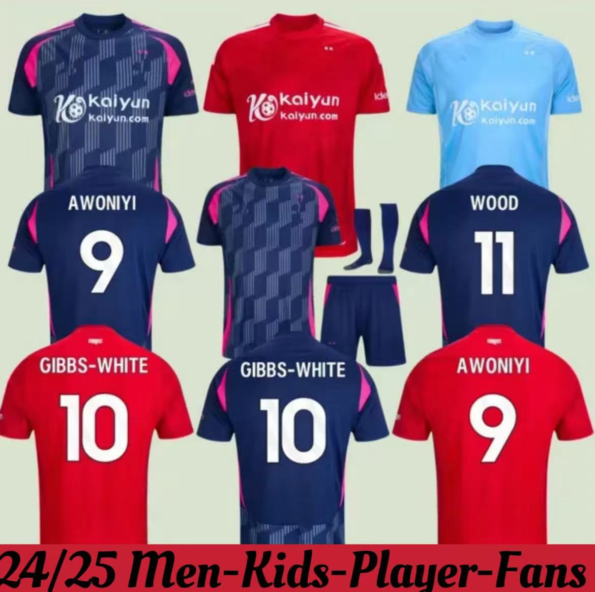 24 25 LINGARD Soccer Jerseys GRABBANJohnson Surridge 2025 2026 Men kids Forest Awoniyi