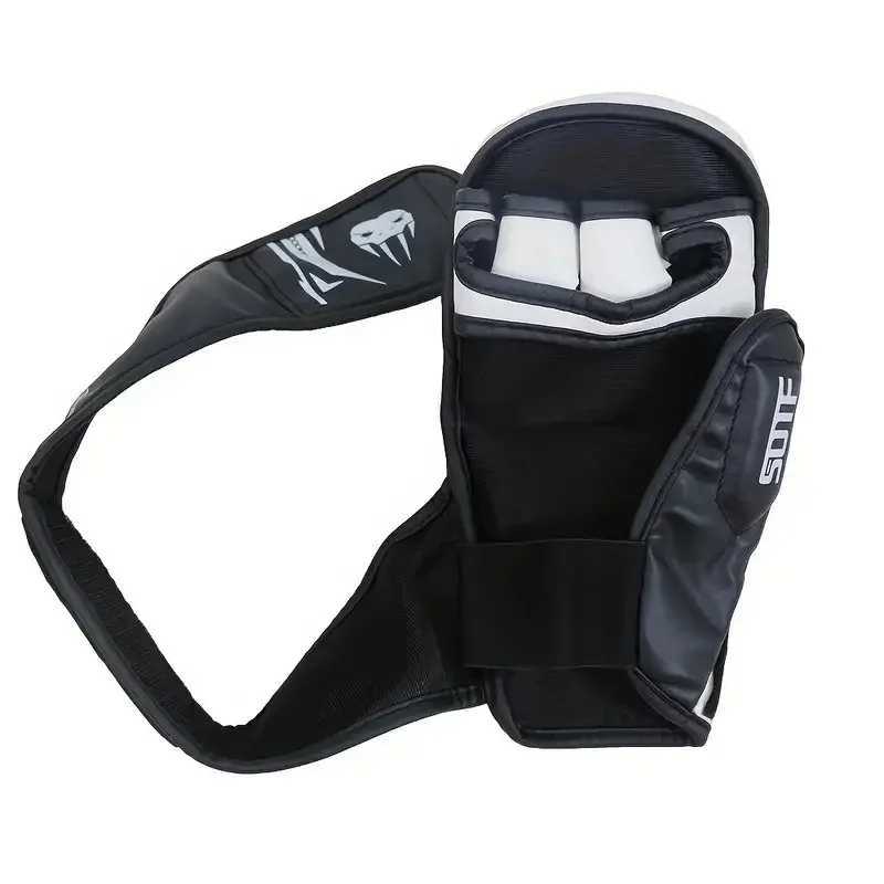 Professional MMA Half Finger Boxing Gloves Thick PU Muay Thai MMA Sanda Training Gloves Boxing Training AccessoriesW241125