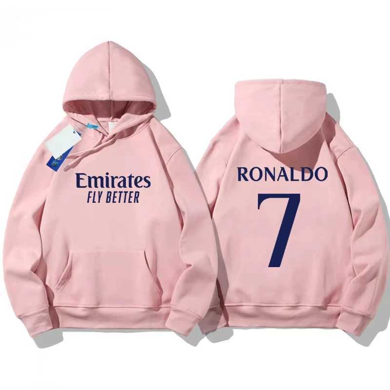 Men's Hoodies Sweatshirts Mens long sleeved hoodie size 7 Ronaldo print trend motorcycle sports bike hoodie motorcycle enthusiast casual sportswe