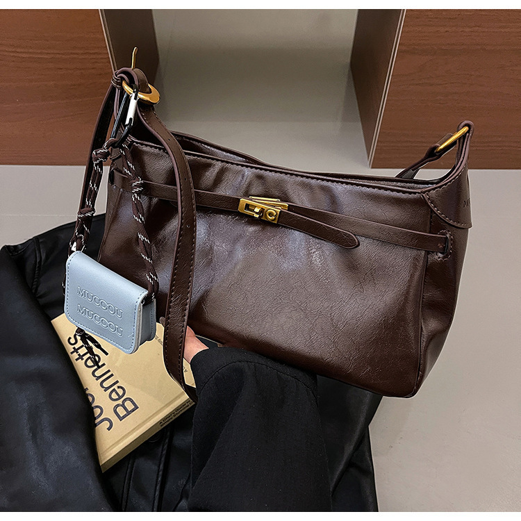 High End Small For Bags Handbags Women Autumn And Winter Versatile Crossbody Fashionable Single Shoulder Armpit Bag Trendy Designer