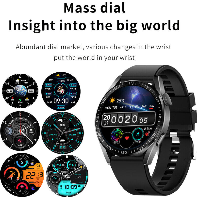 2025 Smart Watch For Men/Women Waterproof Smartwatch Bluetooth iPhone Samsung