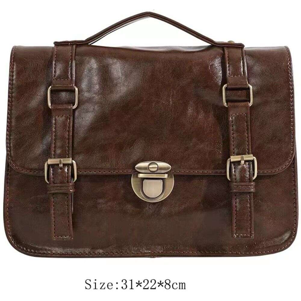 Retro Women's Satchel Hobo Leather Multi Pocket Designer Handbag Female Shoulder Underarm Bag Tote Purses