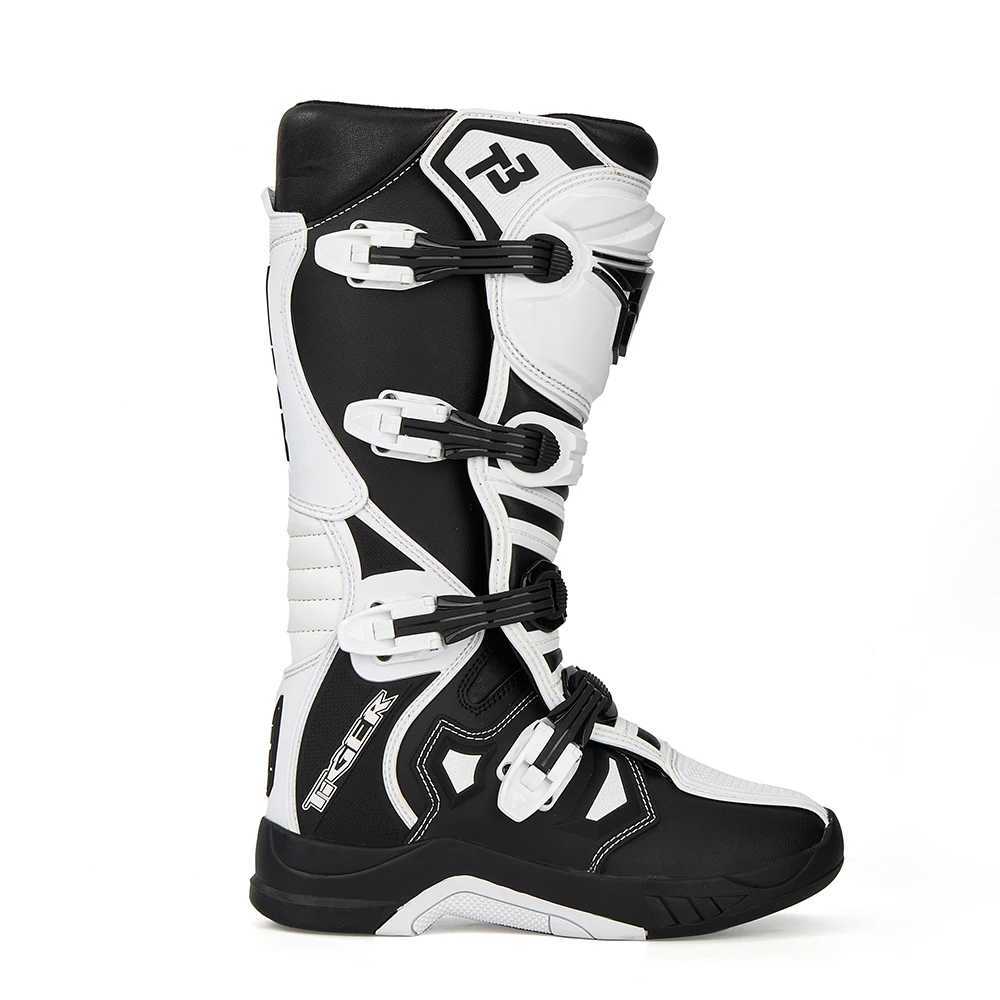 Motorcycle Footwear Mens Motorcycle Protective Boots Professional Outdoors Motocross Racing Long Boots Anti Slip Breathable Motos Shoes S2411222