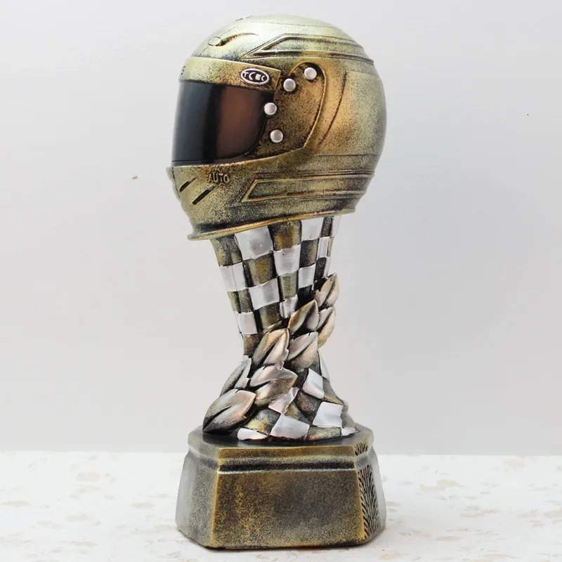Racing Helmets Home Decorations Ornaments Creative Trophies Resin Crafts Creative Sports 241202