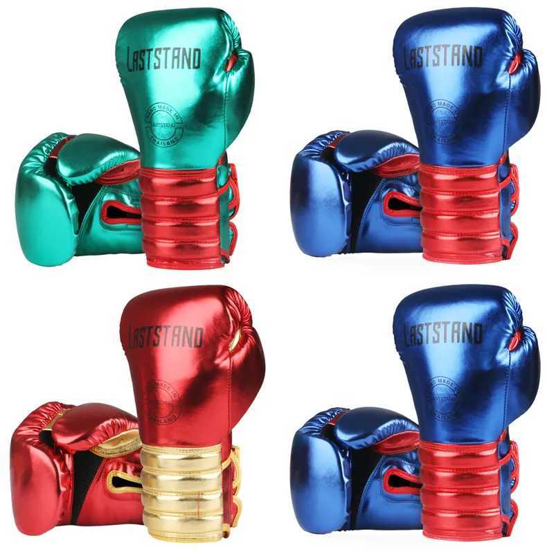 6-2oz colored metal childrens/Audlts womens boxing gloves used for beach bag punching training Muay Thai Sanda fighting gloves Guantes De BoxeoW241125