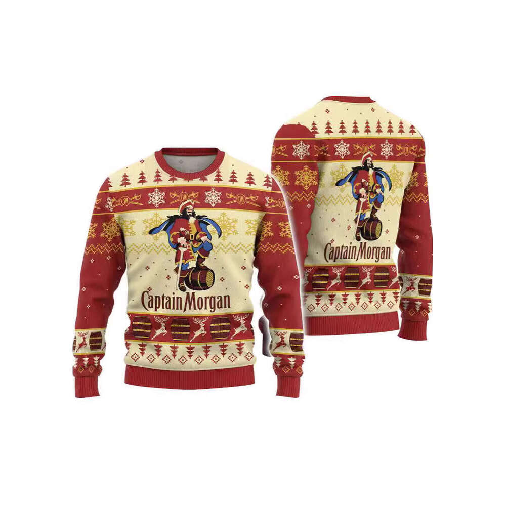 2024 New European American Round Neck Christmas 3D Men's and Women's Printed Hoodie