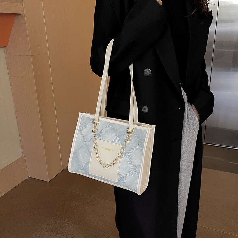 Women's Large Capacity Commuting Textured Handbag, Winter New Versatile Korean Version, Armpit Tote Bag, Women's Bag B2