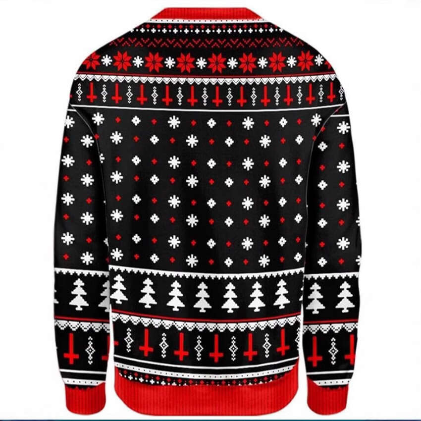 New autumn men's and women's casual print round neck Christmas deer couple hoodie