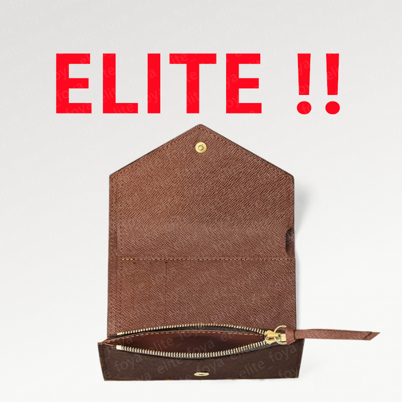 ELITE FOYA 6 colors Designer Man Bags fashion womens credit Coin cardholder clutch wallet mens purses leather short wallets Card Holder classic pocket with gift box