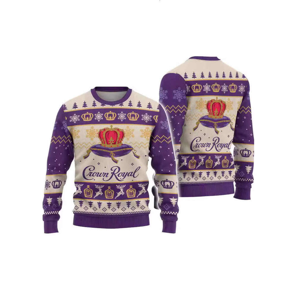 2024 New European American Round Neck Christmas 3D Men's and Women's Printed Hoodie