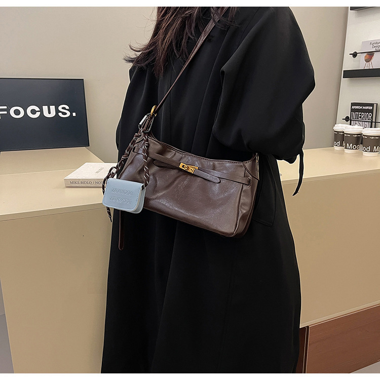 High End Small For Bags Handbags Women Autumn And Winter Versatile Crossbody Fashionable Single Shoulder Armpit Bag Trendy Designer