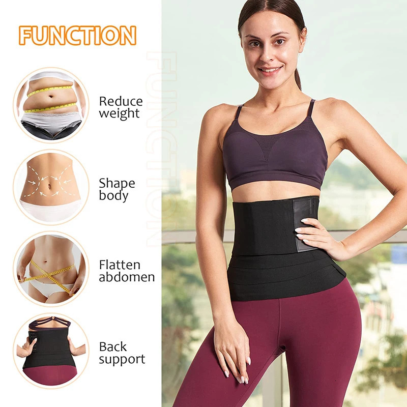 Buckle Snatched Waist Trainer Bandage Wrap Tummy Control Shapewear Corset Body Shaper Abdomen Reducing Compression Belt 241121