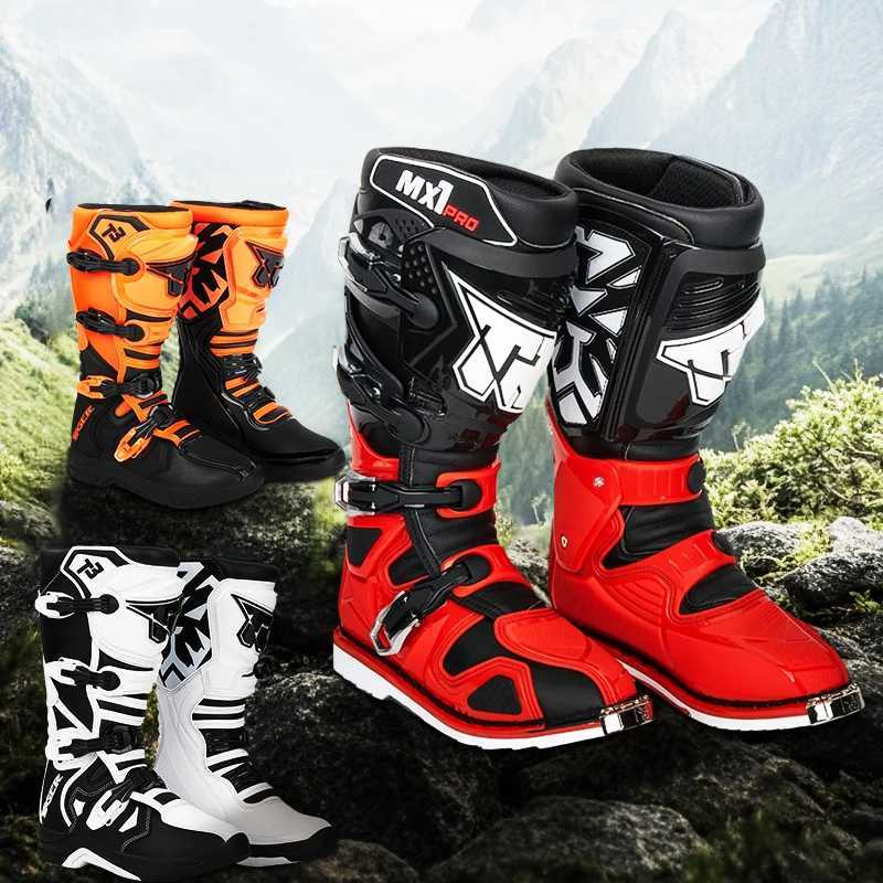 Motorcycle Footwear TRTiger Motocross Boots Motorcycle Riding Shoes Long Boots Mens Fall Prevention Lindo Rider Gear Rally Boots Racing Shoes S2411222