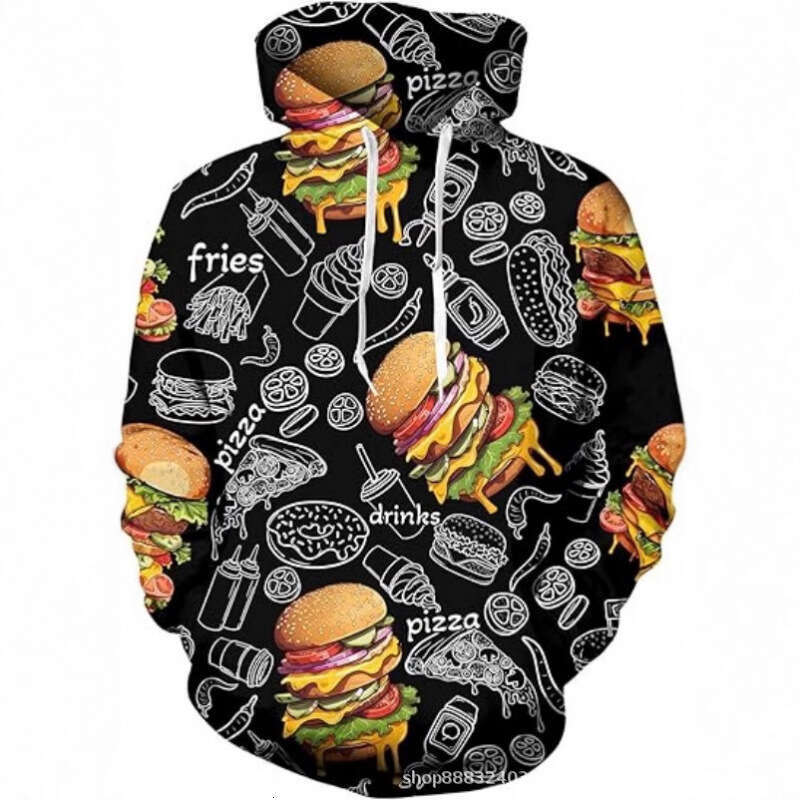 Hot selg new black white pattern 3D digital printing cat series men's and women's pullover hoodie