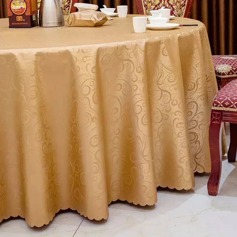 Dining Room Table Cloth Hotel Big Round Tablecloth Thick Multicolor Printed Waterproof Oil Resistant Party Tables Cover 22