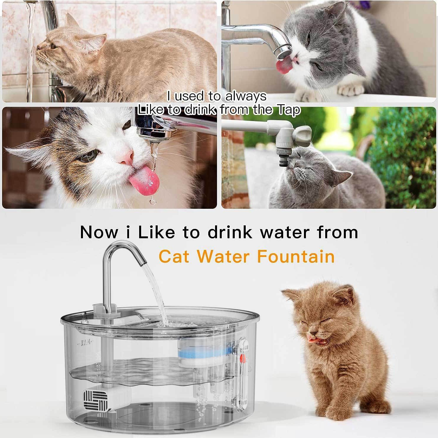 Large Capacity 3.2L Smart Pet Circulating Water Dispenser Stainless Steel Pump Electric Water Fountain for Dog and Cats