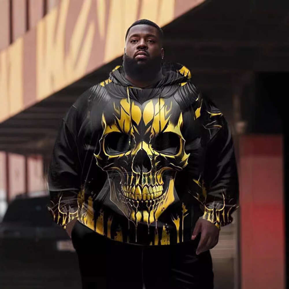 Hot Selg 3D Large Sweater Swirl Print Long Sleeve Hoodie Men's Sweatwear