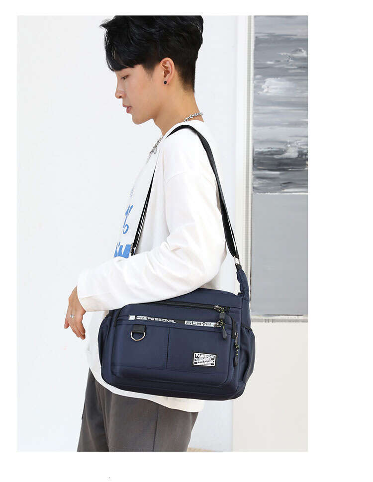 Large Capacity Shoulder Waterproof Wear Backpack Multi-Pocket Business Casual Men's Crossbody Bag