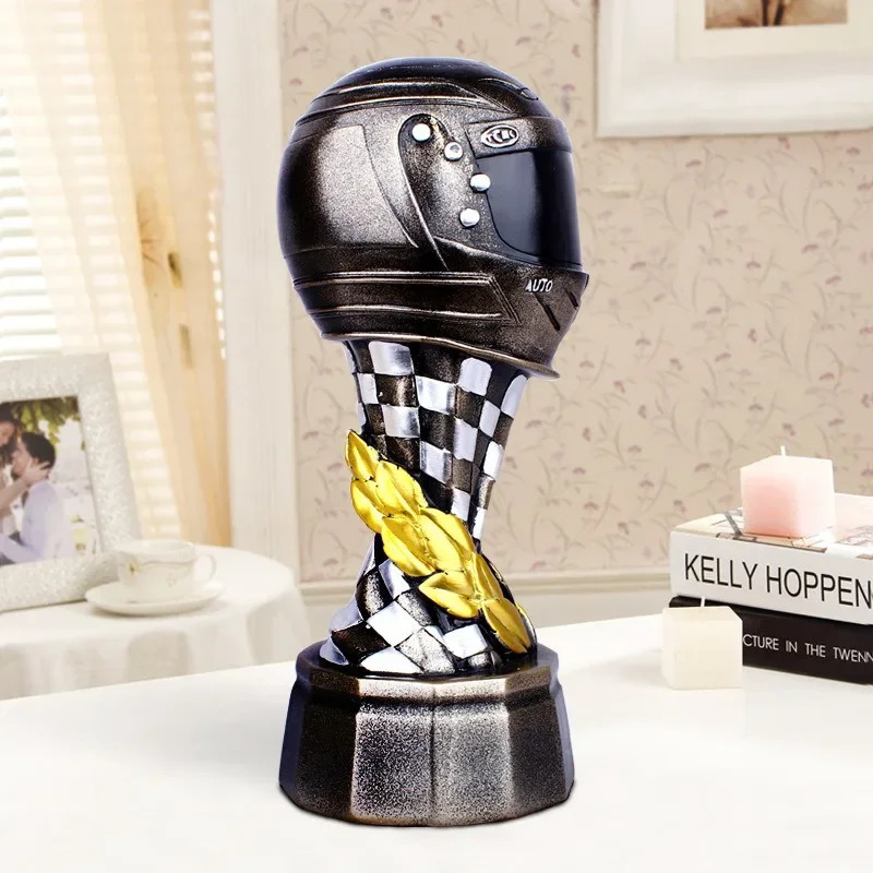 Racing Helmets Home Decorations Ornaments Creative Trophies Resin Crafts Creative Sports 241202