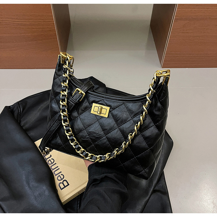 Lingge Small For Bags Handbags Women Autumn And Winter Versatile Crossbody Fashion Single Shoulder Armpit Dumpling Bag Designer