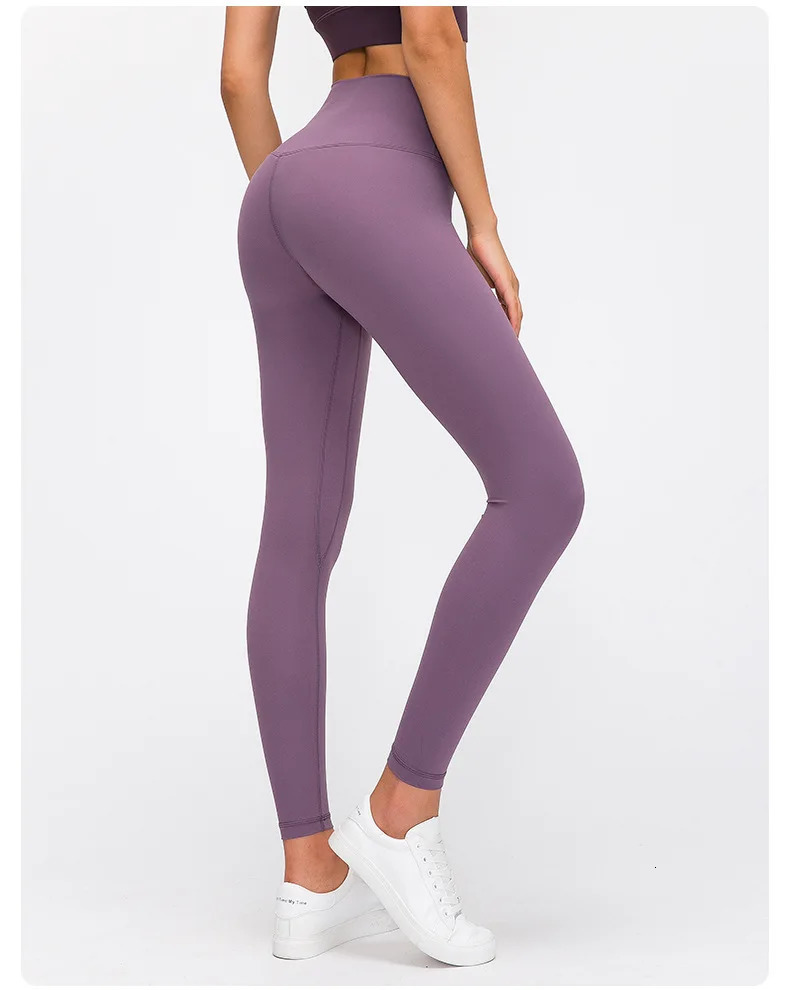 Womens 19 color pants with second skin sensation sports pants womens squat resistant 4-way stretch sports fitness leggings 241128