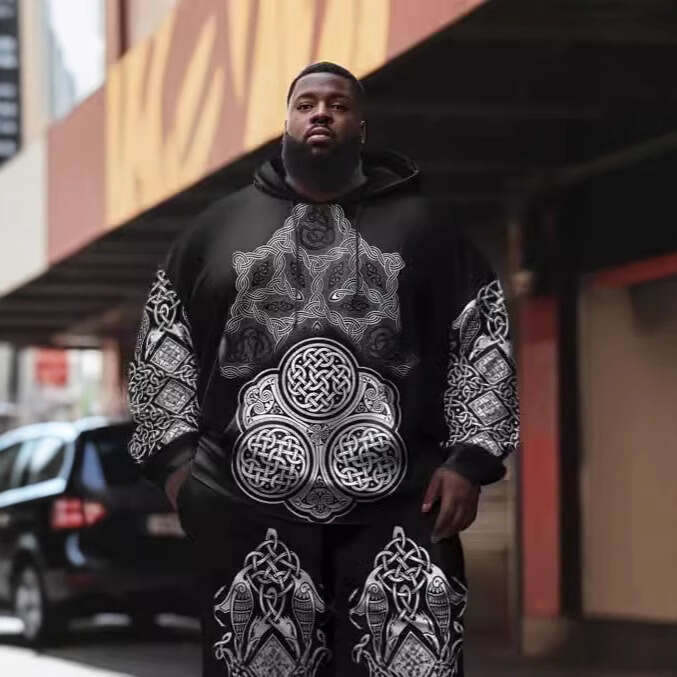 Hot Selg 3D Large Sweater Swirl Print Long Sleeve Hoodie Men's Sweatwear