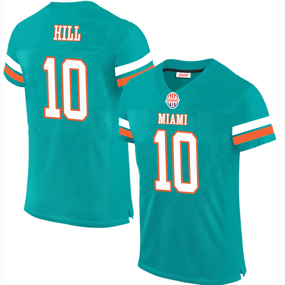 BECKHAM JR,ODELL#3 CHUBB,BRADLEY#2 HILL,TYREEK#10 RAMSEY,JALEN#5 TAGOVAILOA,TUA#1This baseball uniform is a quick-drying custom-made sportswear for te