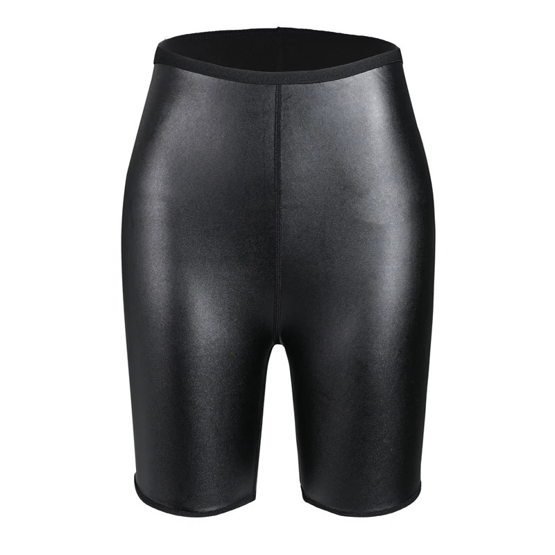 Women Body Shaper High Waist Leather Shorts Trainer Slimming Tummy Underwear Panty Shapewear Faux Stretch Leggings 241121