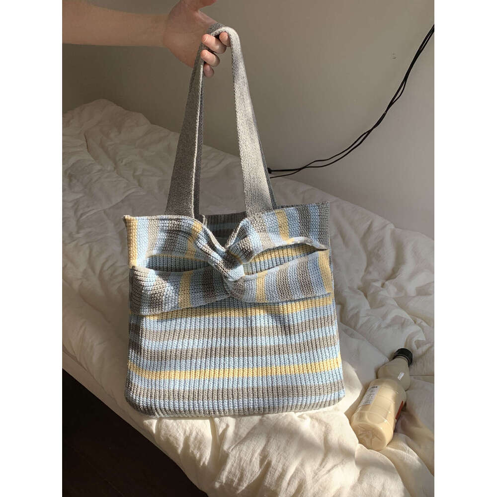 Knitted Vintage Yarn Woven Versatile Women's High-End And Exquisite Crossbody Shoulder Bag, Shopping Bags B2