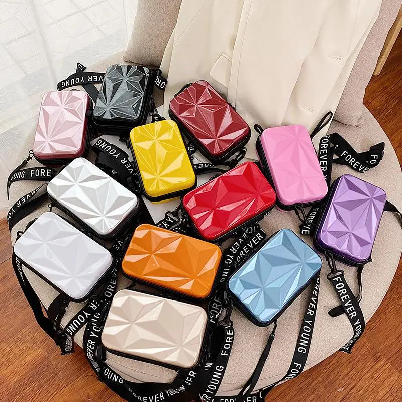 Mini Suitcase Shape Women's Bag Trend Totes Bag TLXT Fashion Luggage Bag Handbag Shoulder Bag Hard Shell Box Suitcase Purse Clutch Bag