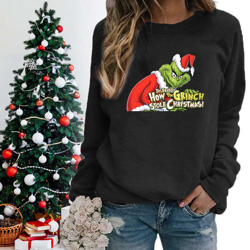 2024 Greentown trendy new Christmas casual loose top autumn winter fashionable men's and women's hoodie
