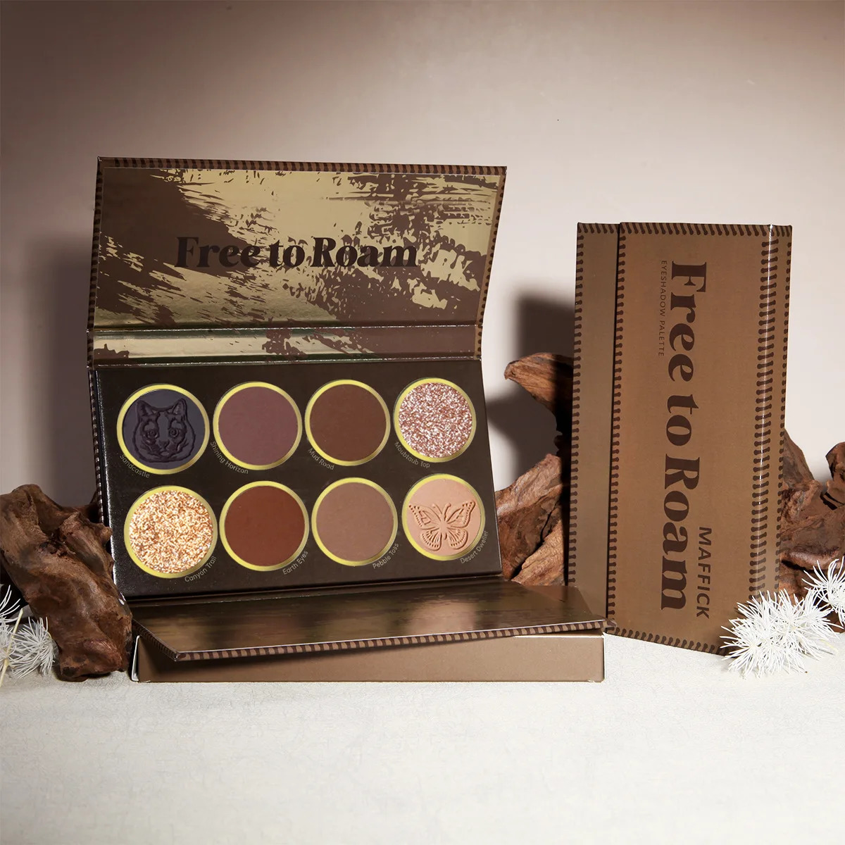 MAFFICK Free Roam 8Color Eyeshadow tray Matte Pearl easy to apply longlasting waterproof and sweat resistant texture fine 241118