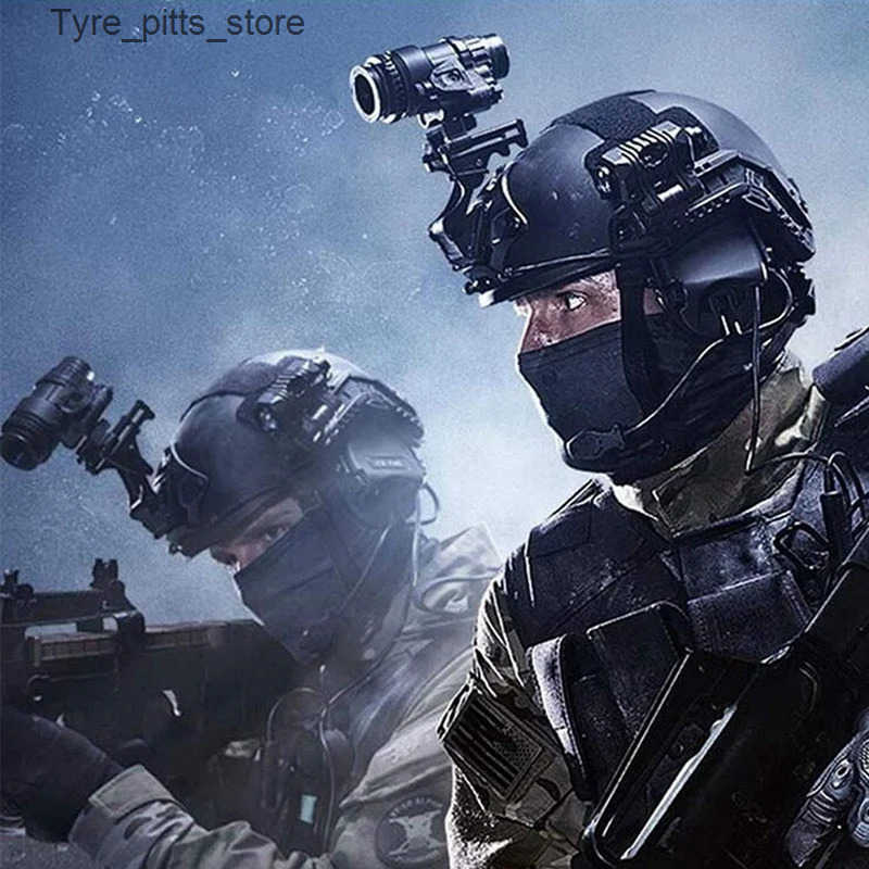 Telescopes PVS-18 infrared helmet high-definition digital wearing infrared night vision goggles 3-time magnifying telescope outdoor visual model L2409