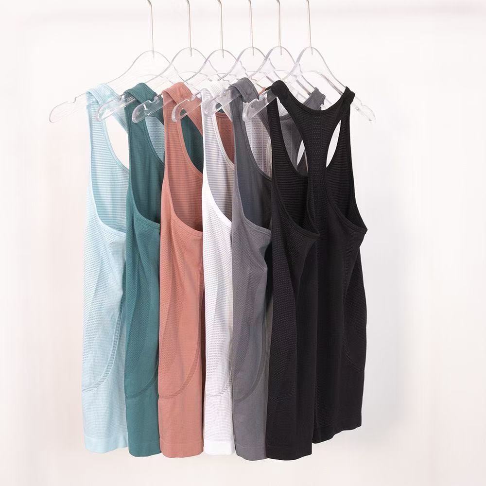 Hot wiftlys Tech outfit Yoga Vest Solid Workout Backless Shirts Sports Fiess Tank Top Women Active Wear Sleeveless Sexy lulule lemonly