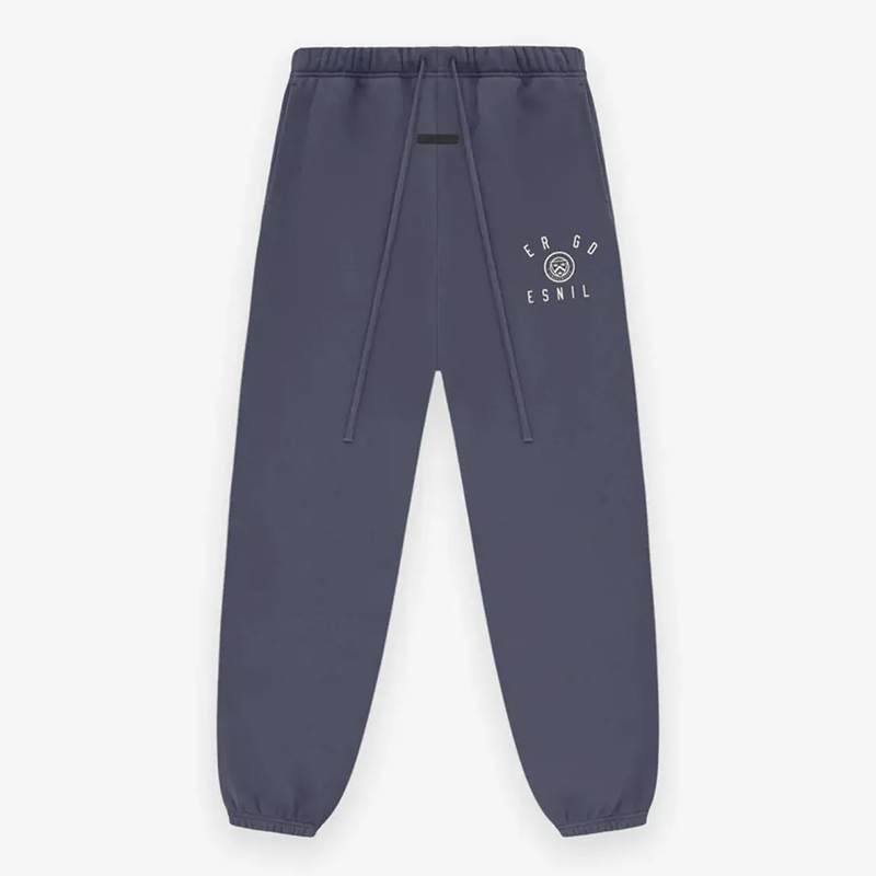 24fw Autumn Winter Europe USA Letter Print Washed Vintage Pants Trousers Casual Drawstring Sweatpants Men Women Fleece Joggers 1202