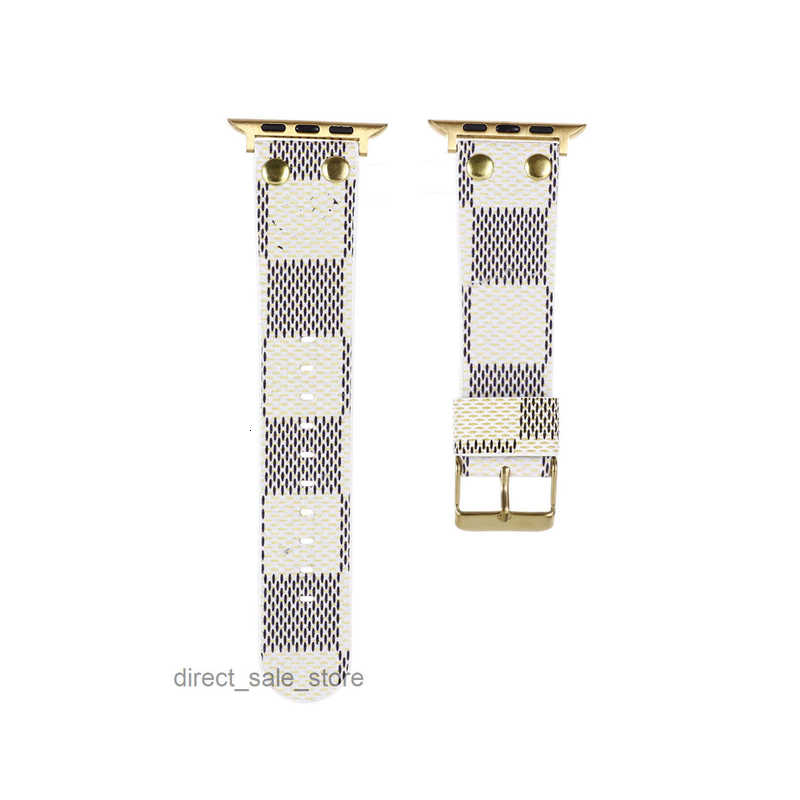 WatchBand Luxury Apple Watch Band 38 40 41 42 44 45 49 mm Flower Leather Watchs Strap Wristband For Iwatch 8 7 6 5 4 SE Ultra 2 Designer fashion brand Bracelet Watchbands ON