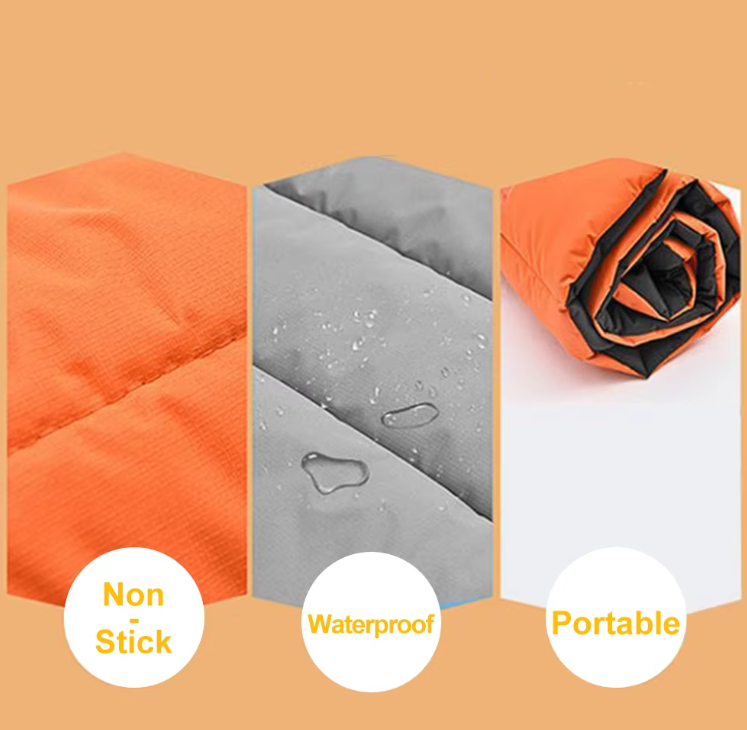 New Big Folded Outdoor Waterproof Sleeping Pad Medium Dog Bed Mat Household Cooling Pets Pad Beds For Large Dogs Easy to Carry