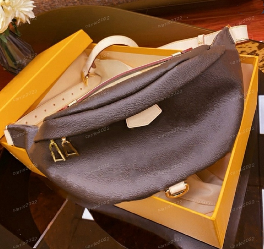 Mirror Quality 10A+designers bags Waist Bags Bumbag Mens Belt Tote Crossbody bags Purses Messenger Bag Men Leather Clutch Handbag Fashion Wallet Brown