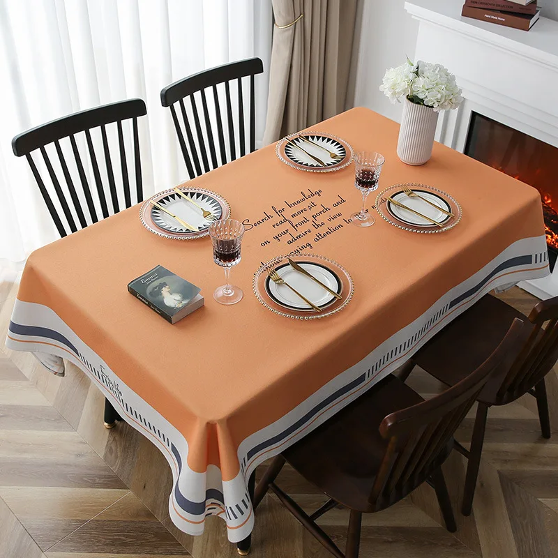 Nordic Ins Wind Table Cover Waterproof Coffee Table Table Cloth Rectangular Tablecloth Home Simple Desk Tablecloth Party Decor 40